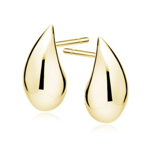 Cercei argint placati cu aur galben Drop 18mm DiAmanti Z2041EG18-DIA (Argint 925‰ 3 g.)